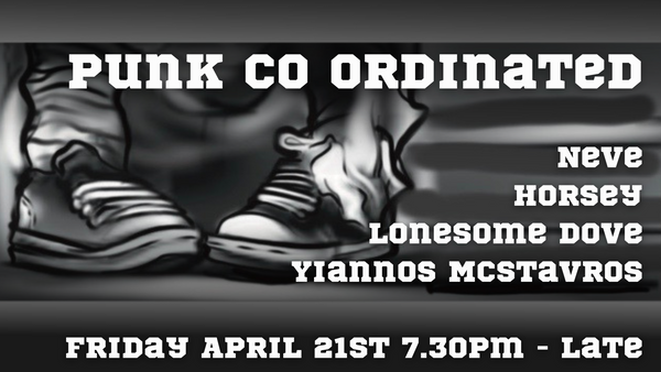 Punk Co Ordinated - At Vinyl Café Leederville - Friday 21st of April from 7pm till late.